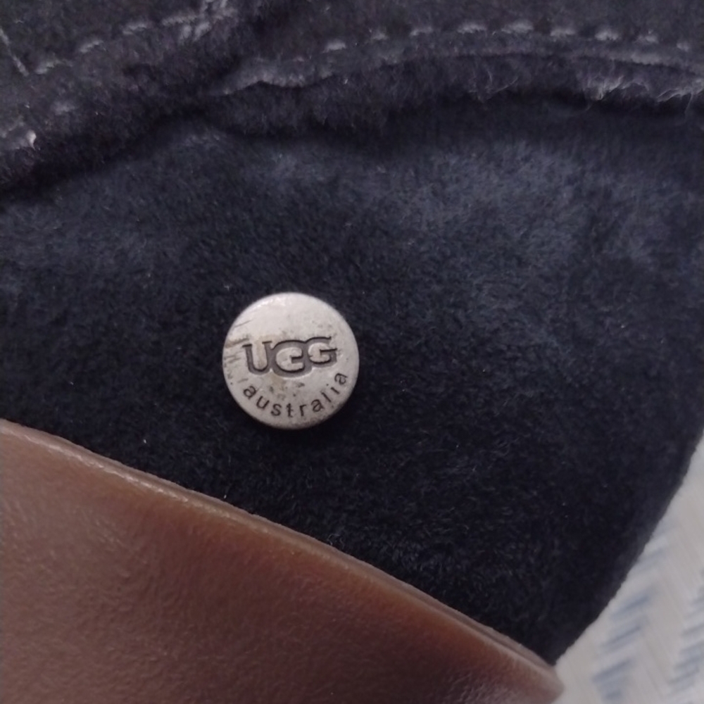 UGG Black Suede Winter Boots - Picture 2 of 13